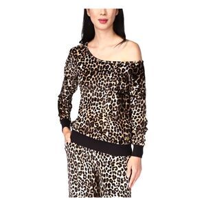 MICHAEL MICHAEL KORS Womens Beige Long Sleeve Evening Top XL